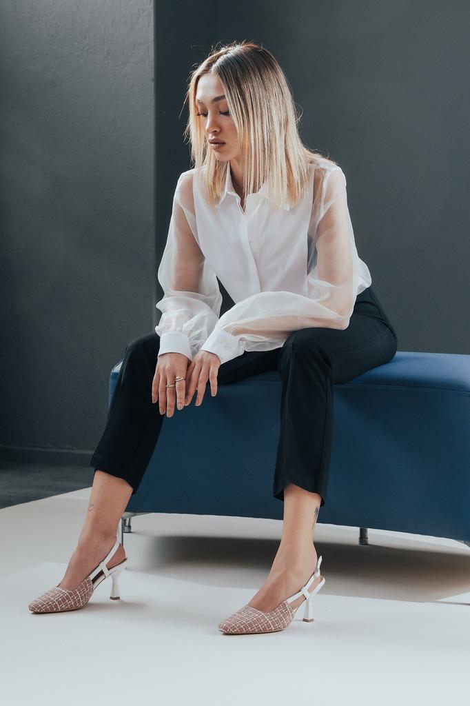 Women's Fashion Style Special Design Linen High Heel Shoes