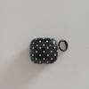 Black White Polka Dot for AirPods1/2/3/4/5th Generation Apple Wireless Bluetooth Headset Case Pro2/3 Soft Case