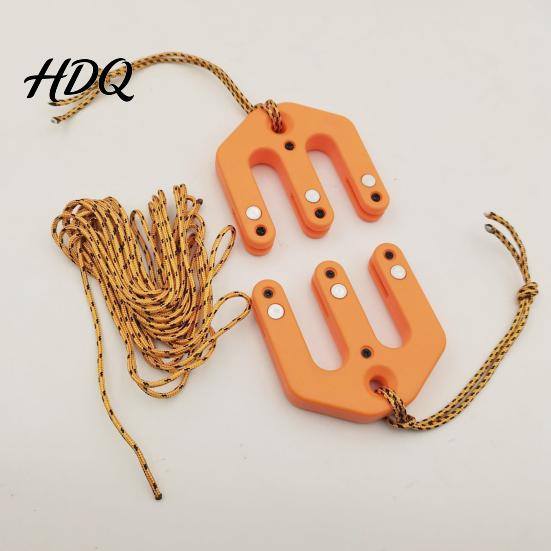Ultralight Pulley Hoist 2Pcs Game Block Tackle System Hunting Heavy Duty Backcountry Garage Outdoor Lifting Rope Tools Portable