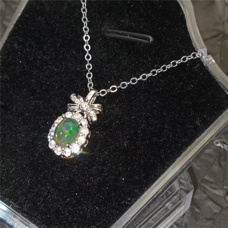 A Sweet and Perfect Gift for African Black Opal Pendant In Summer