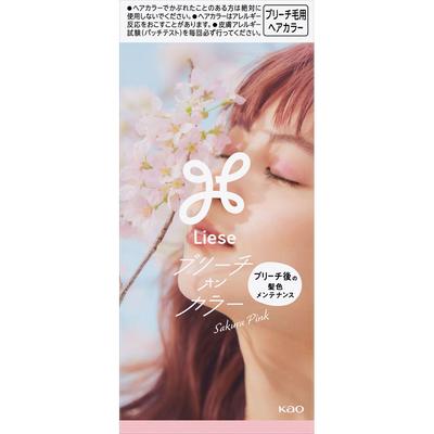 Liese Bleach On Color Sakura Pink 108mL (Quasi-drug) Hair Color for Black Hair Black Hair Coloring Please Read the Enclosed Instructions Carefully