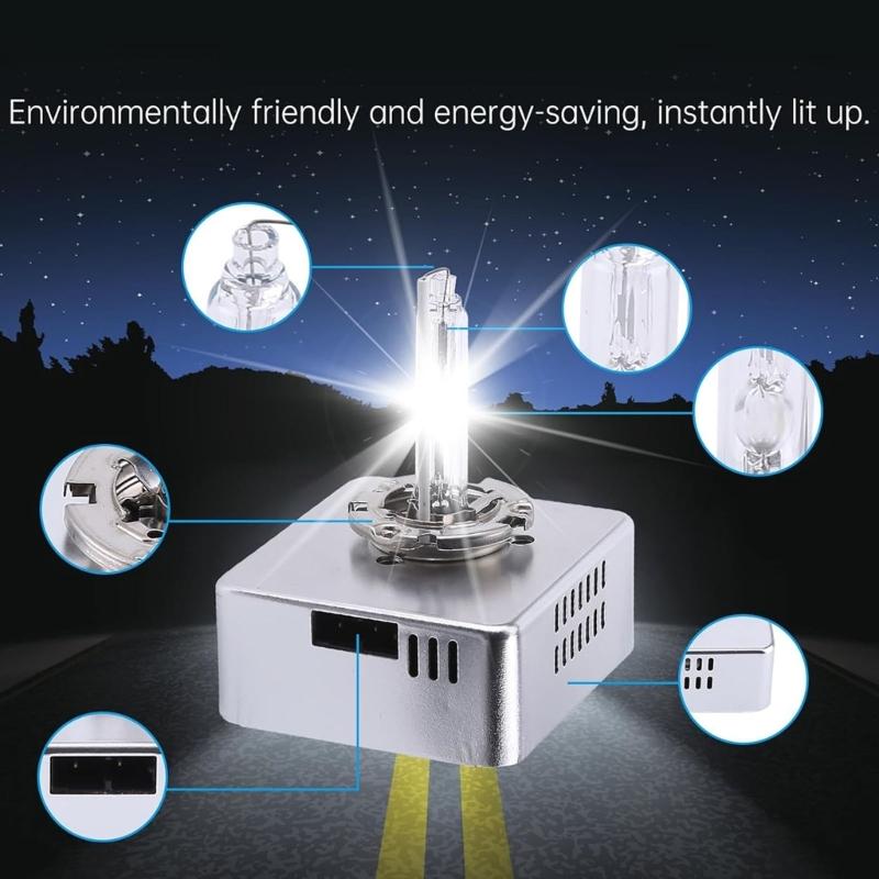 D5S 6000K Xenon 35W Headlight Bulbs 9285410171 8W0941235 1864725012 68266509AA 0071777147-001 For Clear Road Visibility