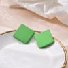 Pendientes Cuadrados de Color Caramelo de Moda Para Mujer Geométricos Grandes Azules Rojos Negros Pintura Escarchada INS Coreanos de Acrílico Sólido