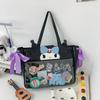 My Melody Design Women Casual Tote Bag With Transparent Compartment For Daily Use