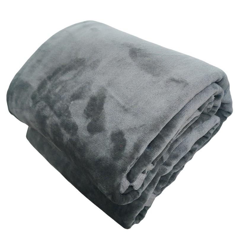 Flannel Solid Blanket Coral Fleece Sheet Double Sided Throw All Season Use