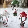 Christmas Tree Hanging Pendant with Lanyard Easy To Install Hand-Painted Figurine Holiday Snowman Santa Claus Ornament