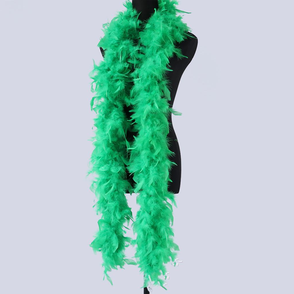DIY 2m Puffy Turkey Feathers Boa Women's Carnival Neck Costume Accessory Professional Stage Performance Craft Ladies Fluffy Prop