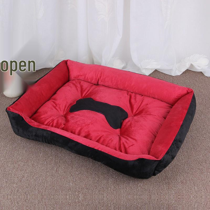 Warm Dog Bed: Cozy Spot for Small, Medium & Large Breeds - Pet Nest & Mat