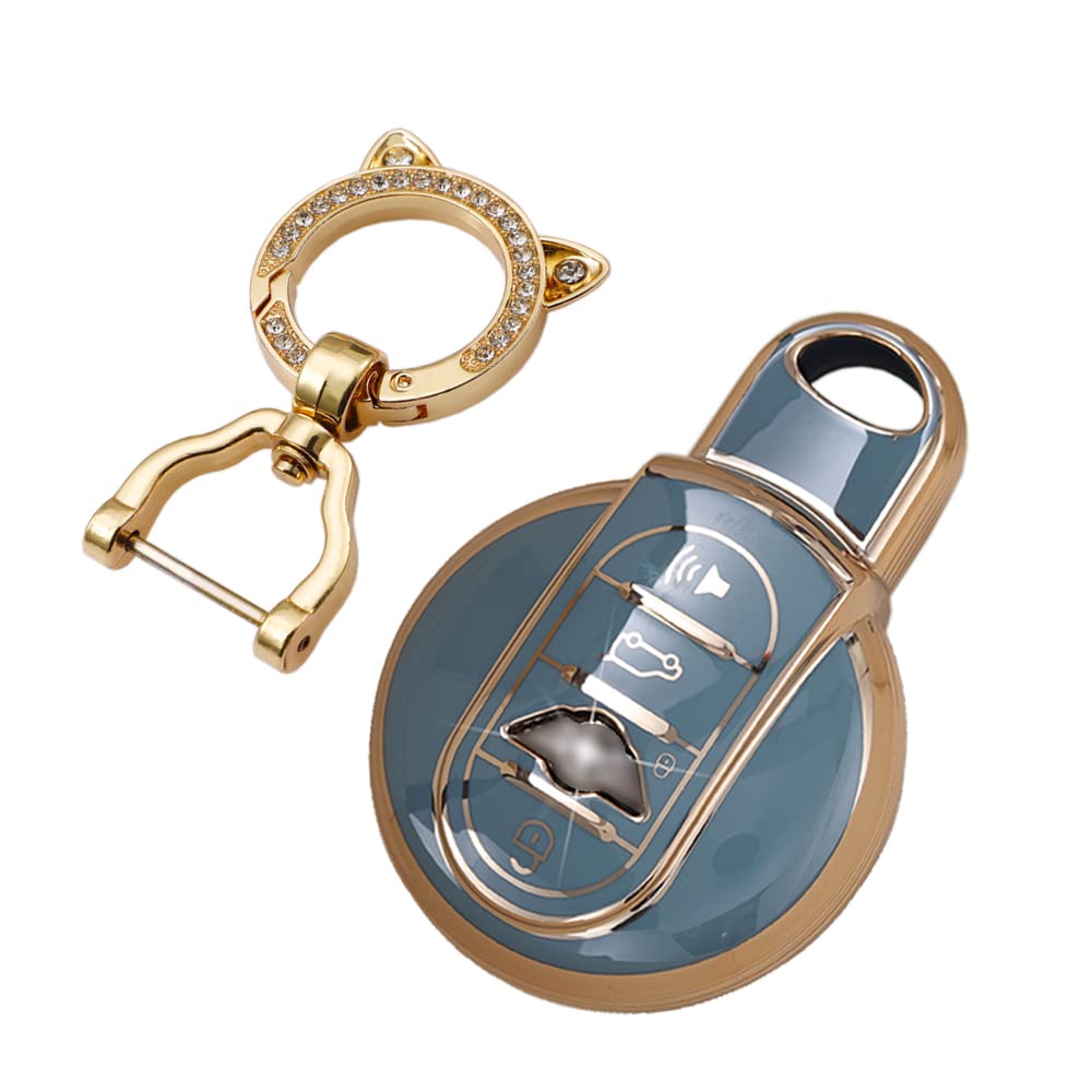 

KUNIO BMW Dedicated Key Holder Key Case Cute MINI Mini Cooper Cooper S Crossover серый