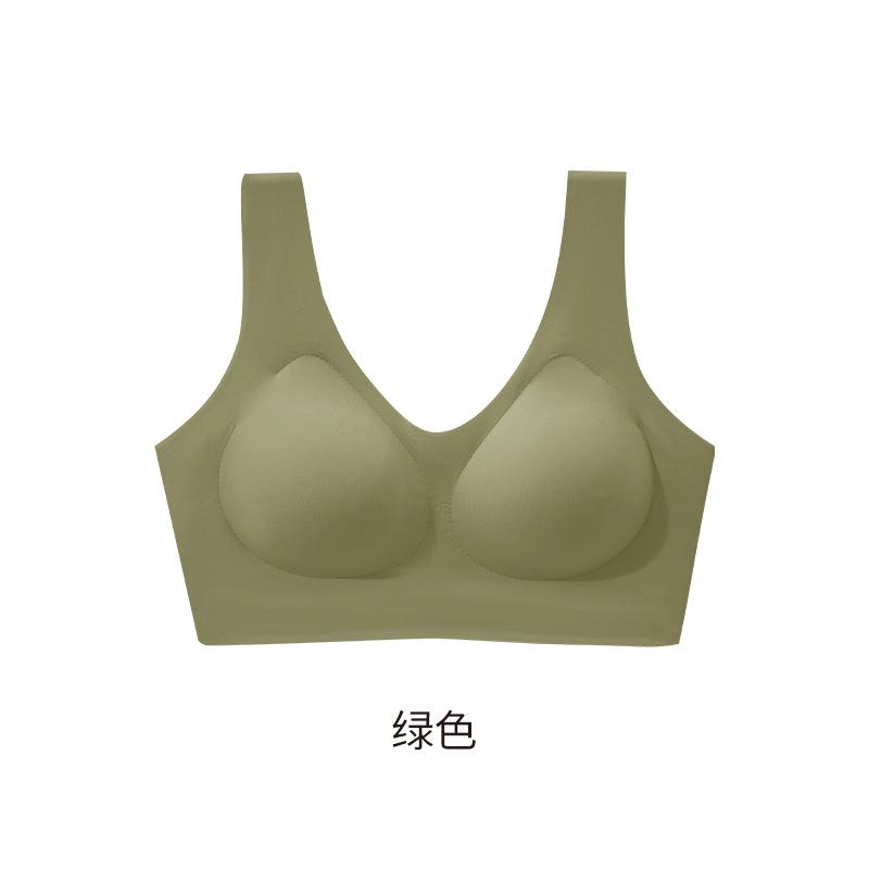 Naked close-fitting seamless vest, no steel ring, soft support, comfortable, high elastic, pull-up breast bra