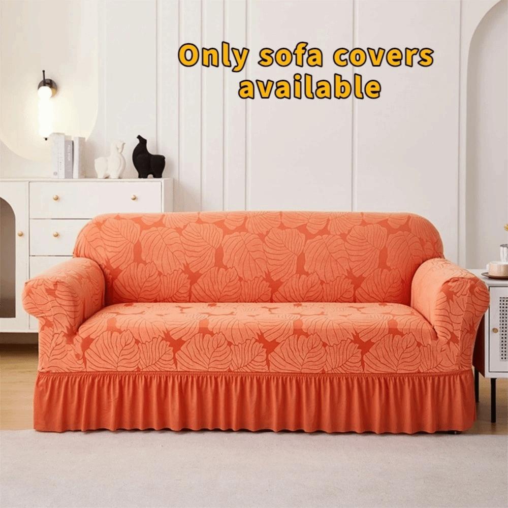 All-inclusive Stretch Couch Cover Elastic Furniture Protector  for L Shaped Sofa 2 seats