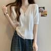 Breathable Short Sleeve Zipper Top - Perfect for Summer