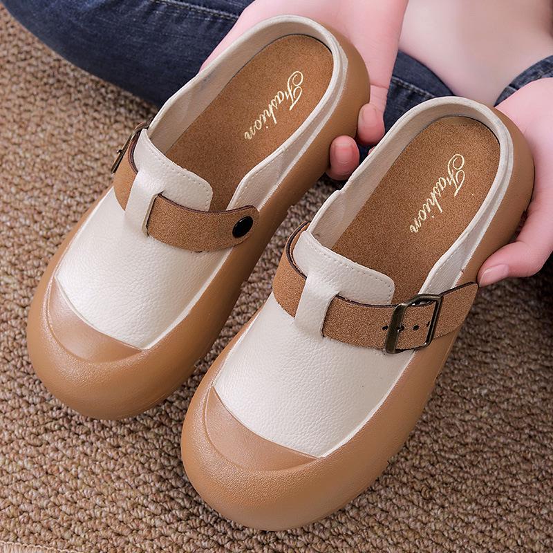 Women's Versatile Closed-Toe Non-Slip Thick Sole Autumn Sandals & Slippers