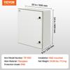 NEMA Steel Enclosure, 24 X 20 X 9\'\' NEMA 4X Fiberglass Electrical Box, IP66 Waterproof & Dustproof, Outdoor/Indoor Electrical Junction Box, with