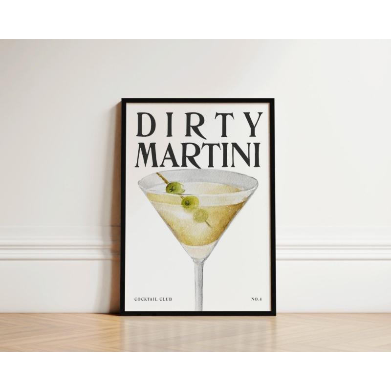 

Classic Vintage Cocktail Posters Prints Canvas Painting Wall Art Picture Living Room Restaurant Bar Kitchen Home Decor 21cm×30cm NoFrame