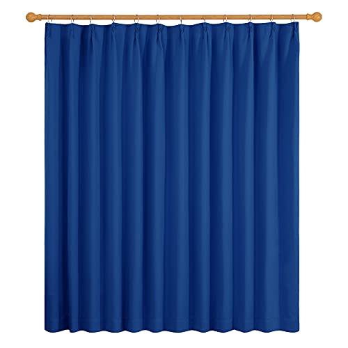 

Deconovo Blackout Curtains, Drapes, Solid Color, 200cm Wide x 200cm Long, Royal Blue, 1 Panel, Grade 1 Blackout, Stylish, Divider, Wide, Memory Foam,