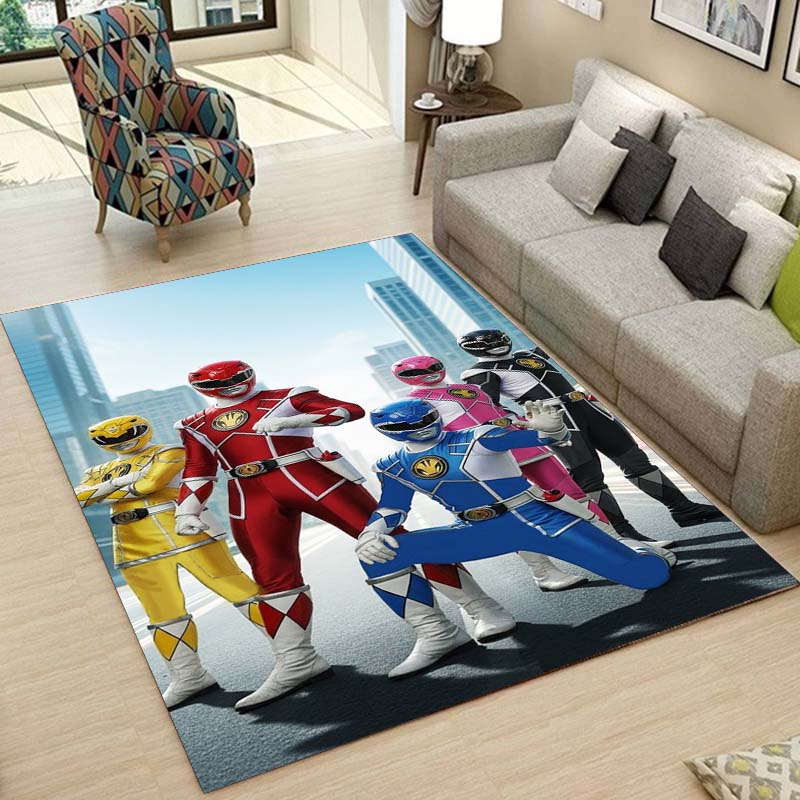 Super Sentai Print Rug, Bedroom, Living Room, Bathroom Mat, Non-slip and Stain-resistant Home Decor.