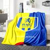 RKC Waalwijk Logo Print Flannel Blanket High Quality Warm Comfortable Cover for All Seasons Perfect for Gifts Home Decor