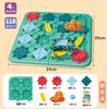 Pig Board Game Little Red Riding Hood Smart Hide&Seek Board Games With Solution Skill-Building Puzzle Game Toy Children Gift