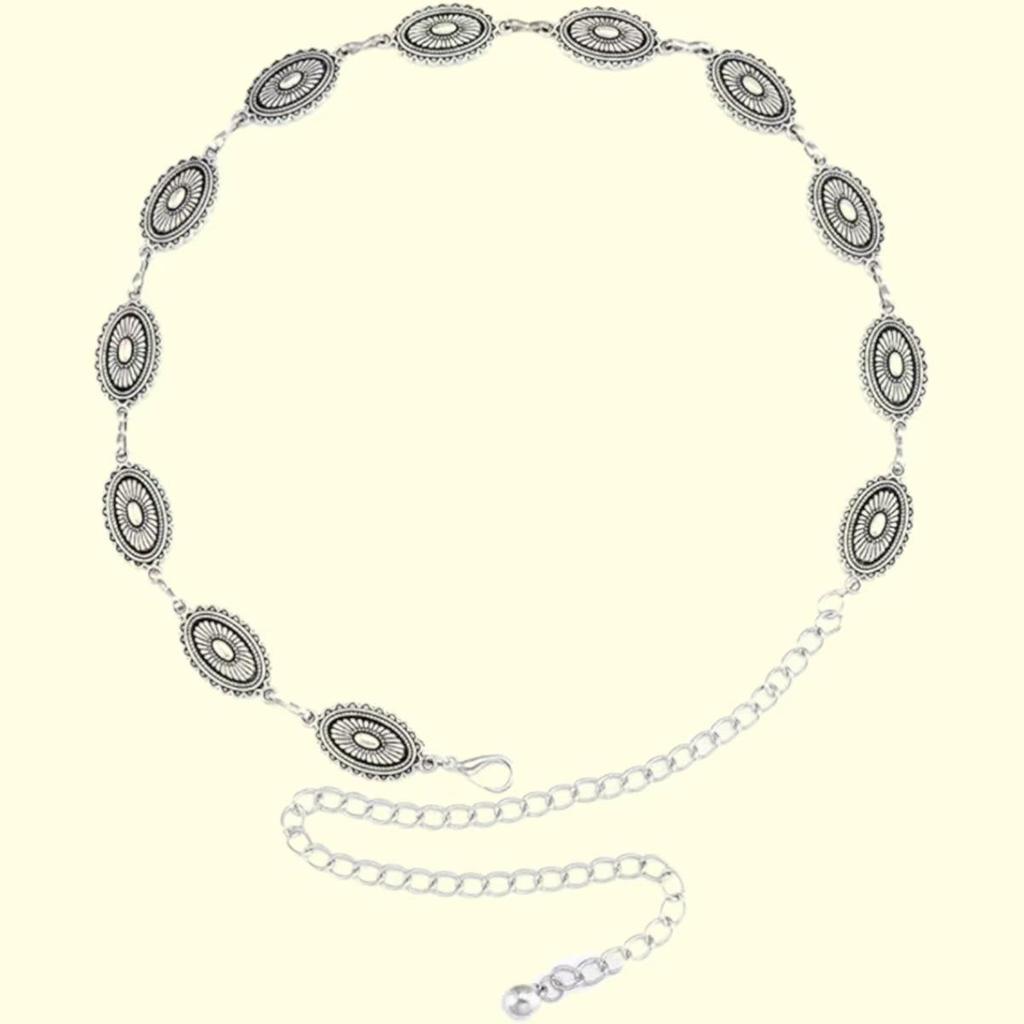 Retro Metal Chain Waist Accessory for Women - Simple European and American Style