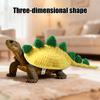 Dinosaur Turtle Costume Adjustable Cute Turtle Sweater Hand-Knitted Warm Apparel for Pet Tortoise Turtle Party Cosplay Costume Photo Shoot Accessory