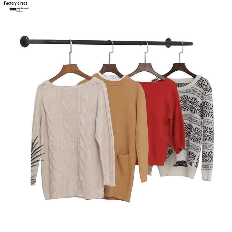 Wall-mounted & Side-mounted Drying Rod for Bedroom Wardrobe and Balcony - Fixed Top-Mounted Clothes Rack, Free Shipping