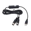 USB zu MIDI Kabel 5ft USB MIDI Schnittstellenadapter MIDI zu USB Kabel Konverter für Musikkeyboard Klavier zu PC Laptop