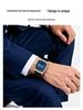 Oufanni Waterproof Men's Steel Band Quartz Watch with Luminous Dial and Double Calendar