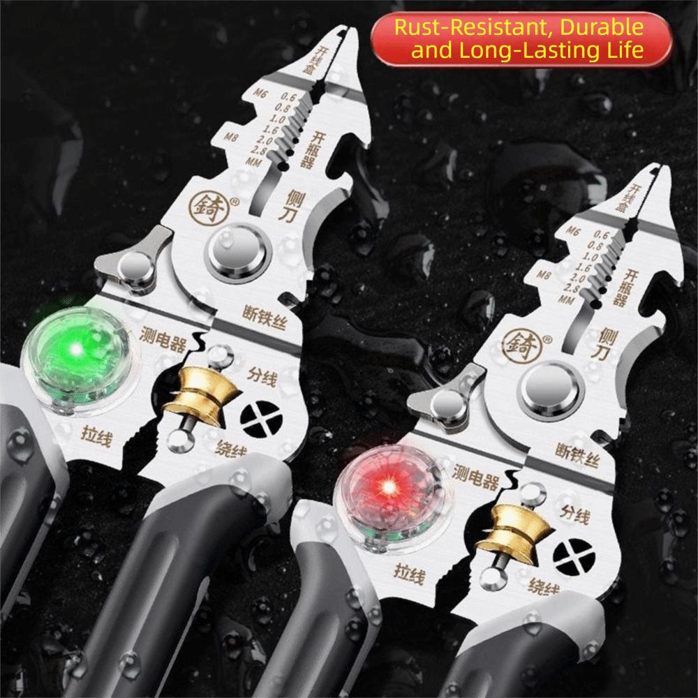 10 In 1 Electricity Measurement Pliers Intelligent Voltage Indicator Wire Stripper  Wire Pulling