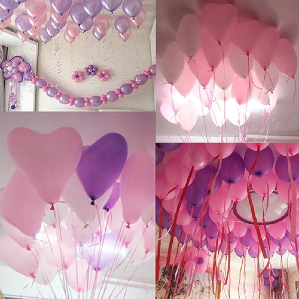 6Pcs/Lot Foil Balloon Ribbon Rope Strap Wedding Gift Birthday Party Decor Tools