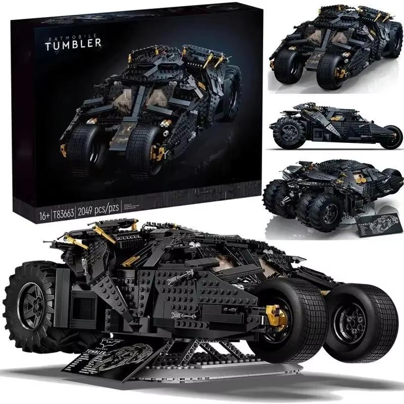 

Technology 1:10 Dark Knight Chariot 76240 Batmobile Model Building Blocks 2049pcs Mechanical Set Assembly Toy Boy Birthday Gift no box