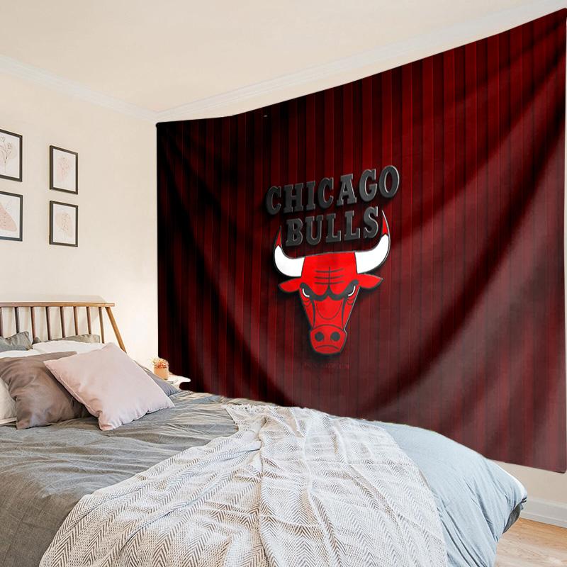Chicago-Bulls Logo Tapestry, Unique Design Tapestry, Wall Decor for Bedroom,Livingroom, Playroom,Heartwarming Fan Holiday Gifts