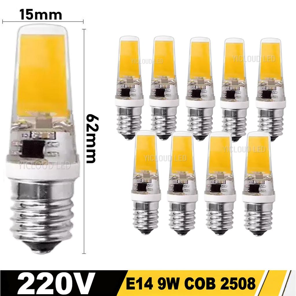 10pcs G4 LED COB Lamp Dimmable 6W 9W E14 LED Bulbs AC/DC 12V 220V Lampada G9 COB Spotlight Chandelier Lighting Replace Halogen