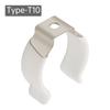 U Clips Holder Bracket T5 - T12 Type Prevent Sagging Plastic Dipped Clamps Lamp Support Lampholder for Fluorescent Tubes Mounting / LED Light Bulbs