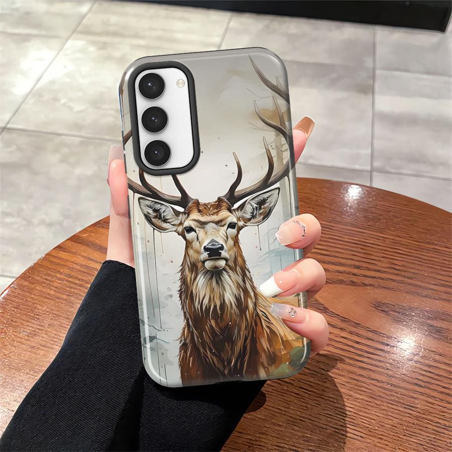 

Animal Deer Pattern Phone Case for Samsung Galaxy S25 S20 FE S23Ultra S24 Ultra A36 S25Ultra A16 S23 A26 A56 Soft Cover Capa Galaxy S23