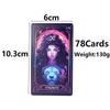 Inspiriertes Neon-Tarotkarten 10,3x6cm Englische Visions-Divinations-Edition Deck Brettspiel