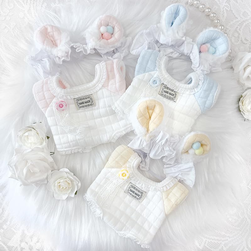 Baby Clothes & Headpiece Set for Plush Toys (20cm) by g.triger, Blue [Parallel Import]