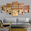 5Pcs Ancient Egyptian Egypt Decor Pictures Wall Art HD Print Home Decor No Framed Paintings 5 Panel Room Decor Abstract Canvas