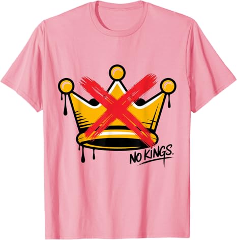 No Kings Protest Flag Sign Funny Fight Oligarchy TShirt Ribbit Resist Repeat No Hope Without Hop Y2k Sarcastic Saying Tee Top