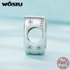 WOSTU 925 Sterling Silver Cross Horseshoe Guardian Charm Beads Fit Original Bracelets Women DIY Jewelry