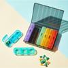 Scatola Portatile per Conservazione Medicine Settimanale Mattina Sera per Portapillole Contenitore Compresse Strumento per la Cura della Salute per Portapillole