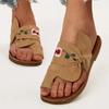 Plus Size Korean Style Non-Slip Flat Bow Beach Slippers for Women - New Summer Arrival