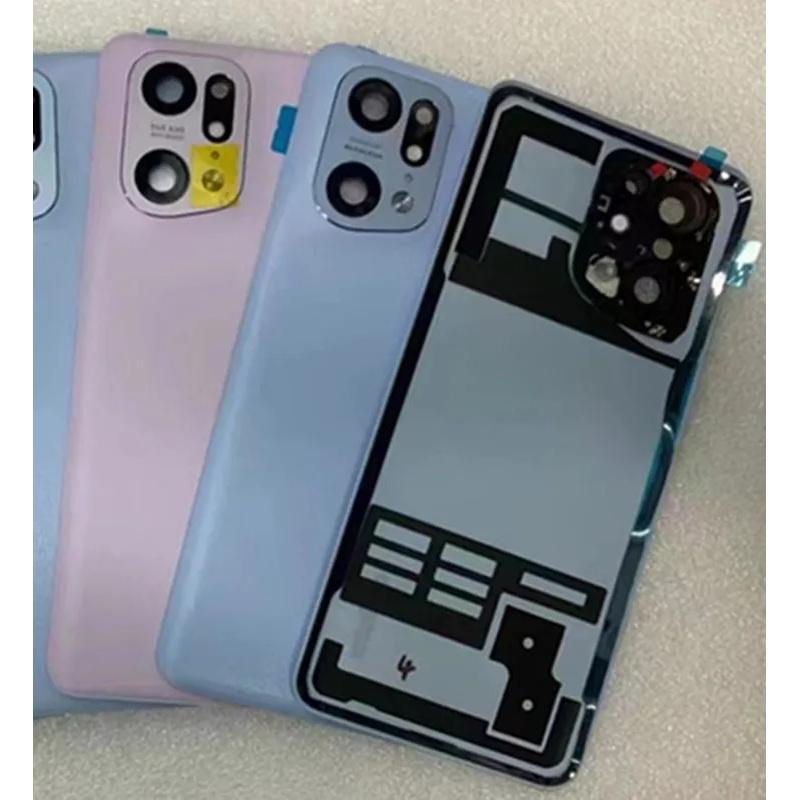 Coperchio Batteria Per OPPO Find X5 Pro, Scocca Posteriore, Cornice Lente Fotocamera Parti di Ricambio