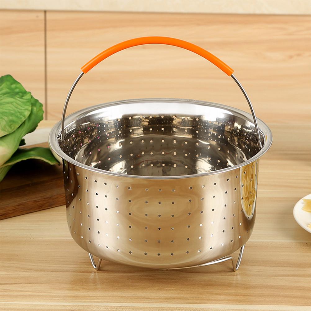 Buy 1 Pc Stainless Steel Steam Basket Fruit Cleaning Basket with