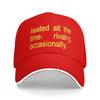 Heated All The Time Rivalry Occasionally Text Sun Baseball Cap Summer Unisex Men  Print Hip Hop Hats Kpop Rock Snapback Cap