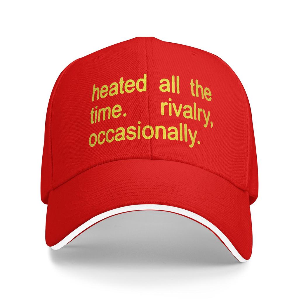 Heated All The Time Rivalry Occasionally Text Sun Baseball Cap Summer Unisex Men Print Hip Hop Hats Kpop Rock Snapback Cap