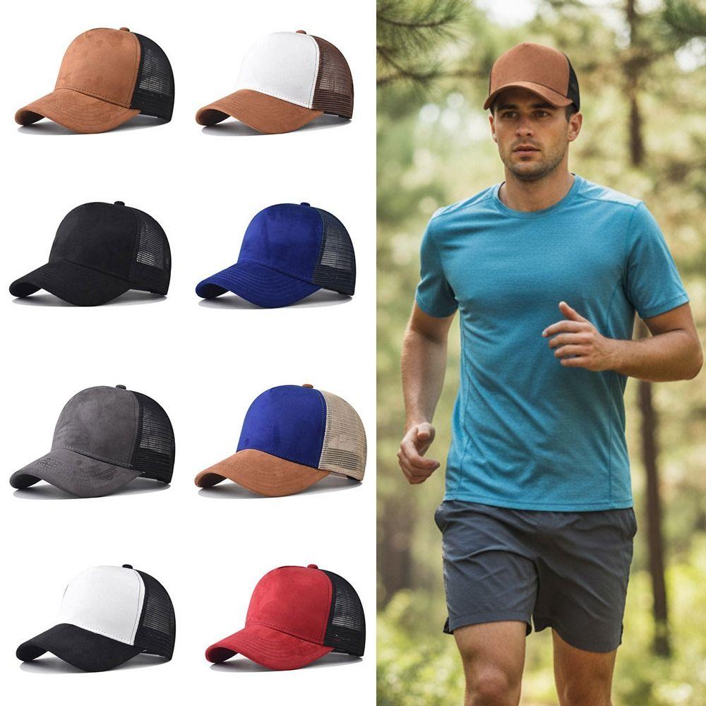 Adjustable Mesh Baseball Cap Breathable Snapback Cap Fashion Sunscreen Hats For Man Women Unisex