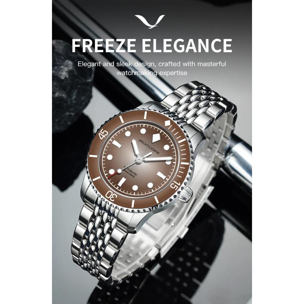 2026 New Specht & Söhne Dive Watch Miyota 8215 Mechanical Watches Bubble Domed Sapphire Crystal BGW9 Luminous 200M Waterproof