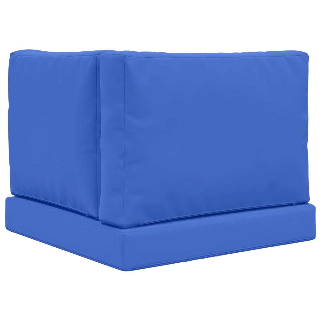 Outdoor Sofa Cushions 3 Pcs Royal Blue Polyester