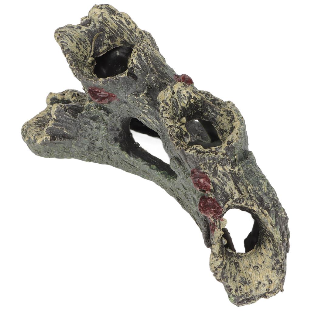 Aquarium Tree Trunk Resin Hollow Landscape Trunk Ornament for Fish Tank Reptile Box